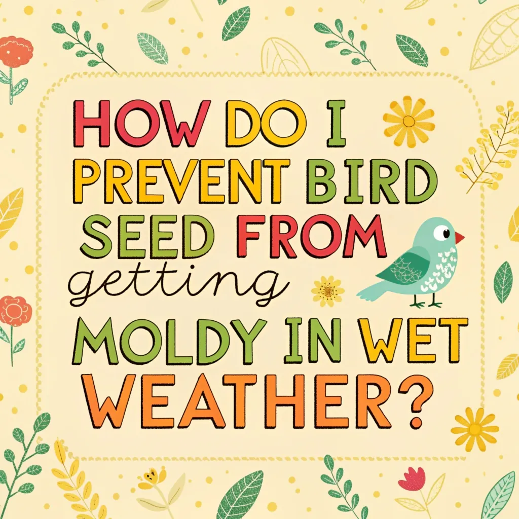 How Do I Prevent Bird Seed from Getting Moldy in Wet Weather?