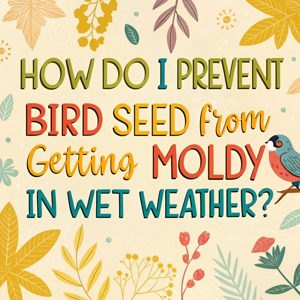 How Do I Prevent Bird Seed from Getting Moldy in Wet Weather?