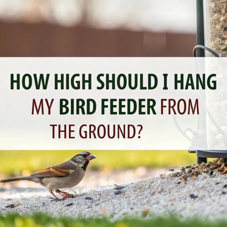 How High Should I Hang My Bird Feeder from the Ground?