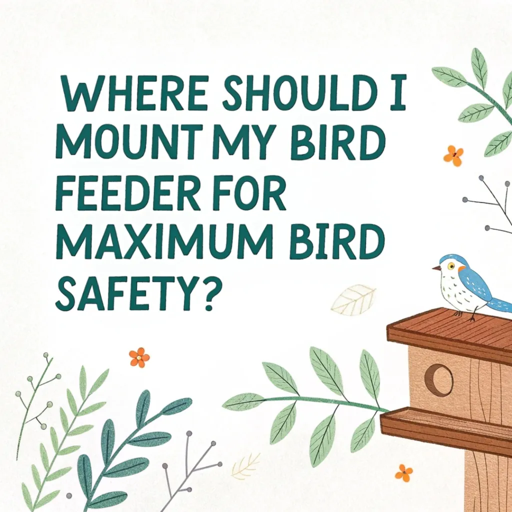 Where Should I Mount My Bird Feeder for Maximum Bird Safety?