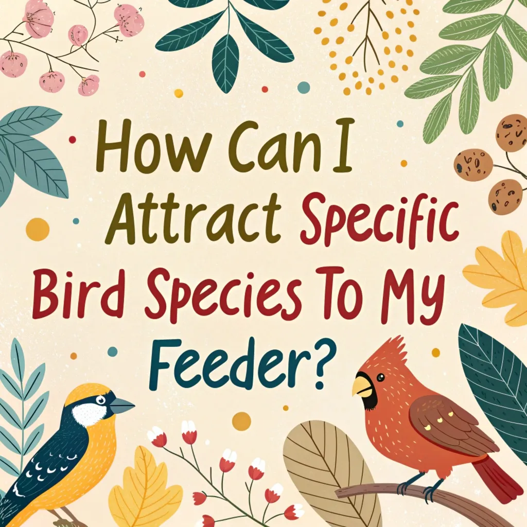 How Can I Attract Specific Bird Species to My Feeder?