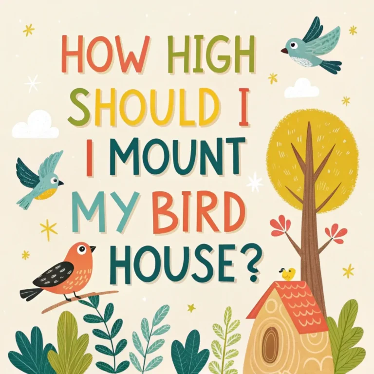 How High Should I Mount My Bird House?