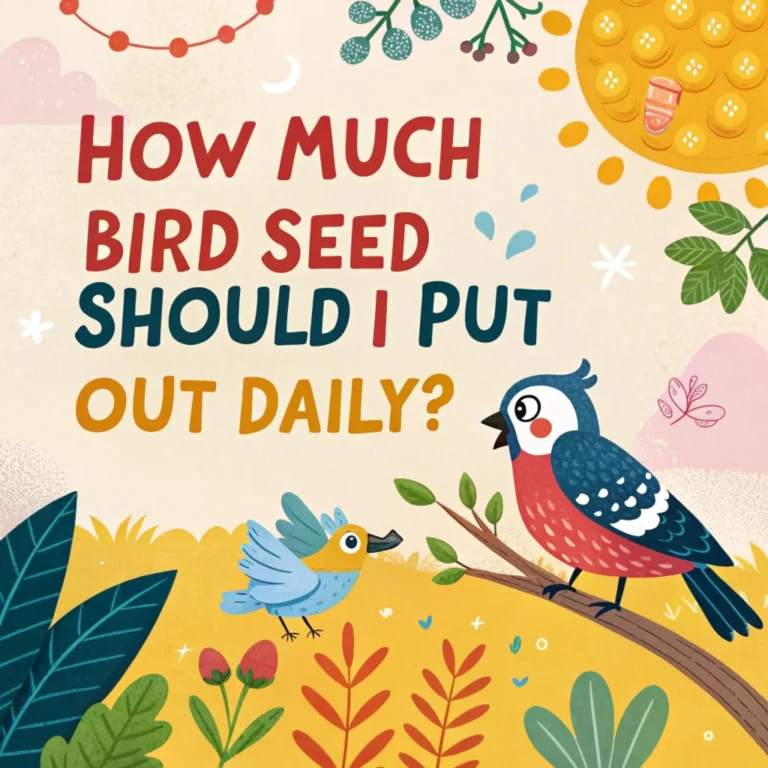 How Much Bird Seed Should I Put Out Daily?