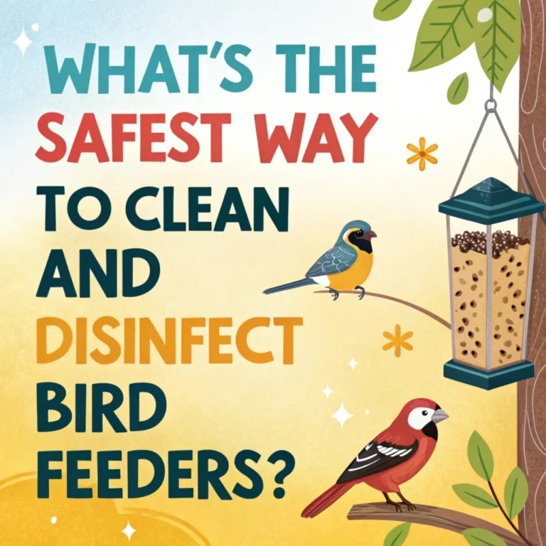 What’s the Safest Way to Clean and Disinfect Bird Feeders?