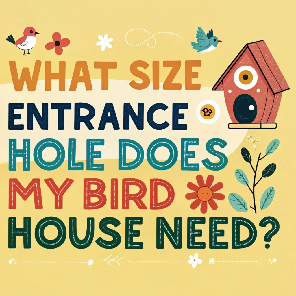 What Size Entrance Hole Does My Bird House Need?