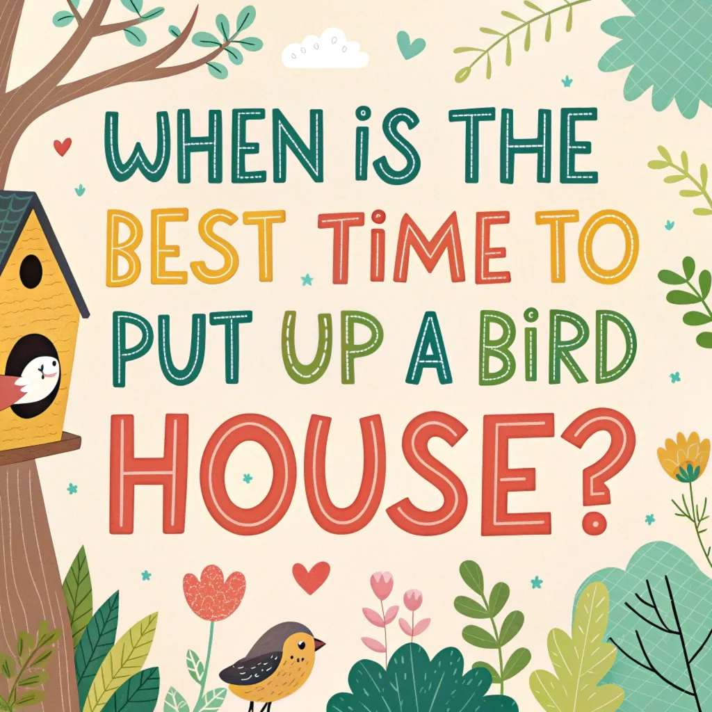 When Is The Best Time To Put Up A Bird House?