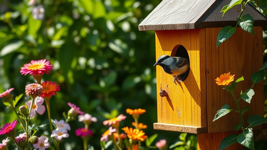 attracting birds with houses