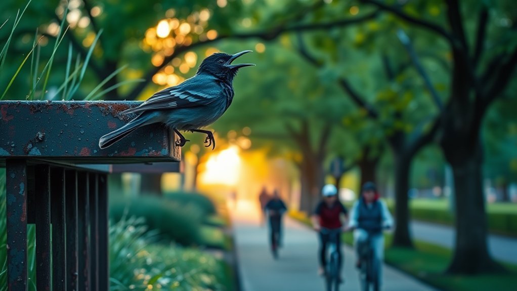 bird mimics car alarm