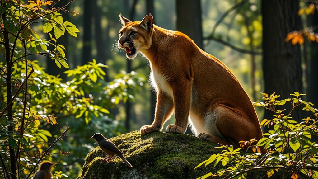 Cougar Sounds Like a Bird: Decoding Wildlife Calls 4 cougar communication through vocalizations