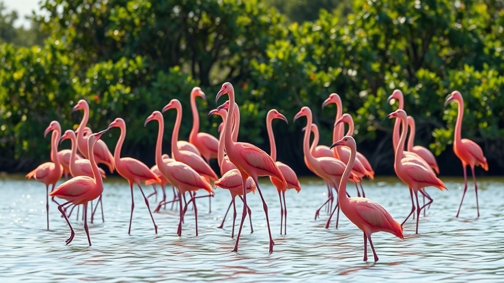 Birds That Look Like Flamingos: Pink Beauties of the Wetlands 2 elegant pink wading bird