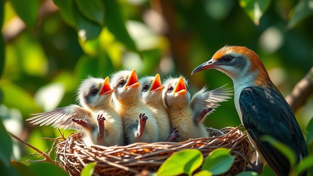 hatchlings developing flight skills