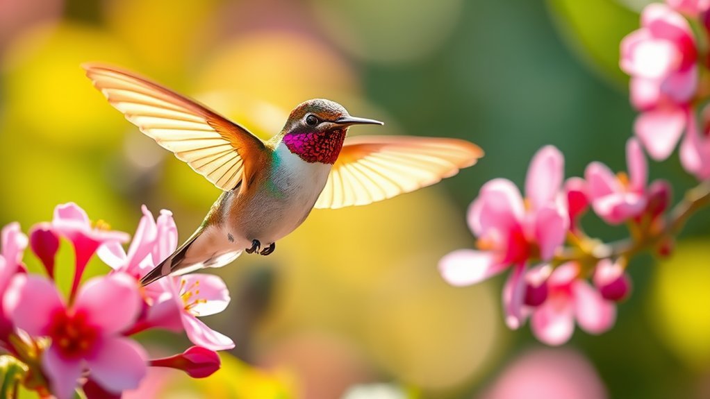 hummingbirds symbolize joy and love