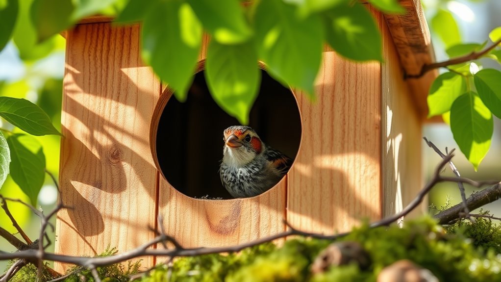 optimal bird nest box materials
