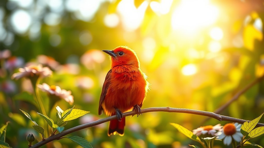 Red Birds of North Carolina: Fiery Plumage in the Wild 3 red bird s melodic song
