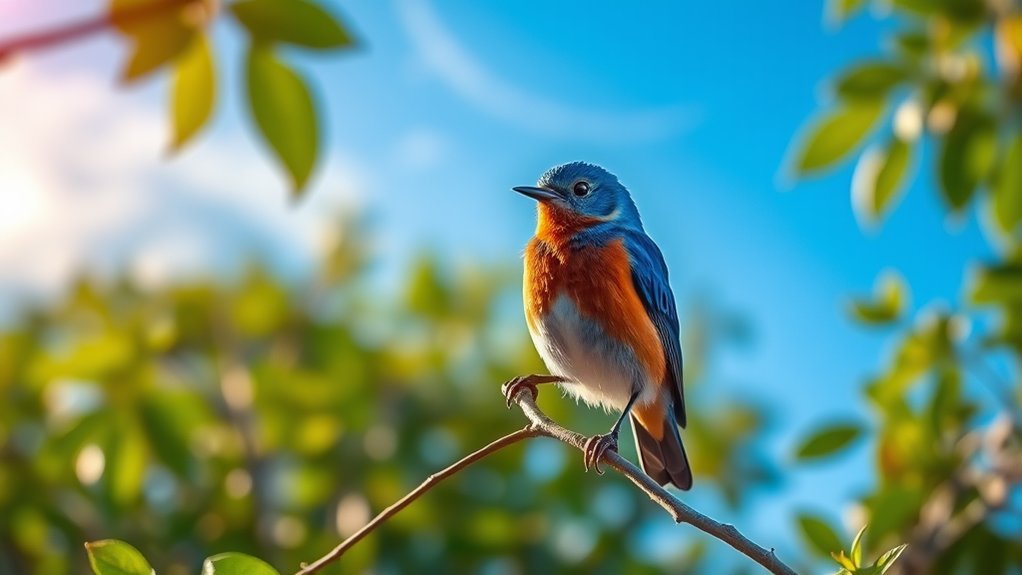 vibrant songbird of nature