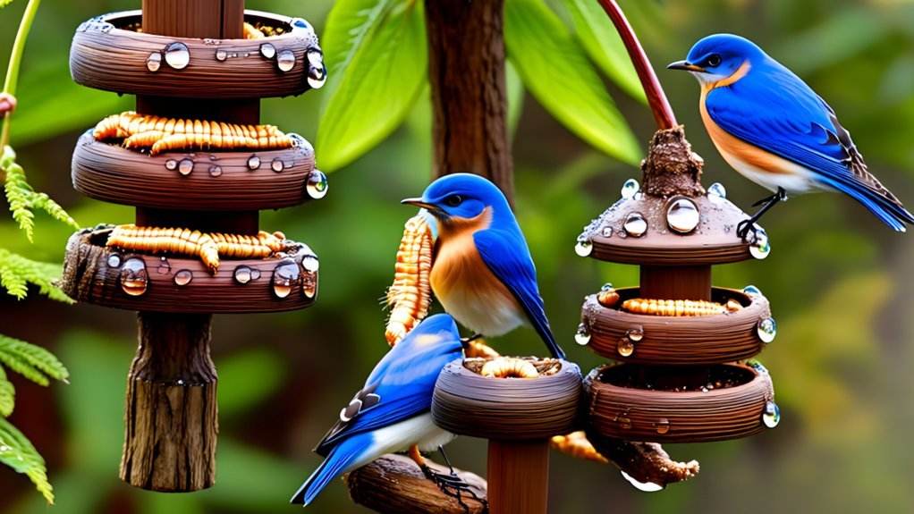 best mealworm feeders for bluebirds