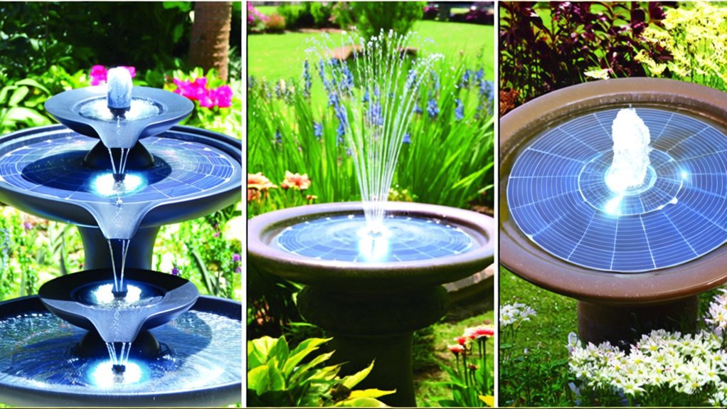 best solar bird fountains