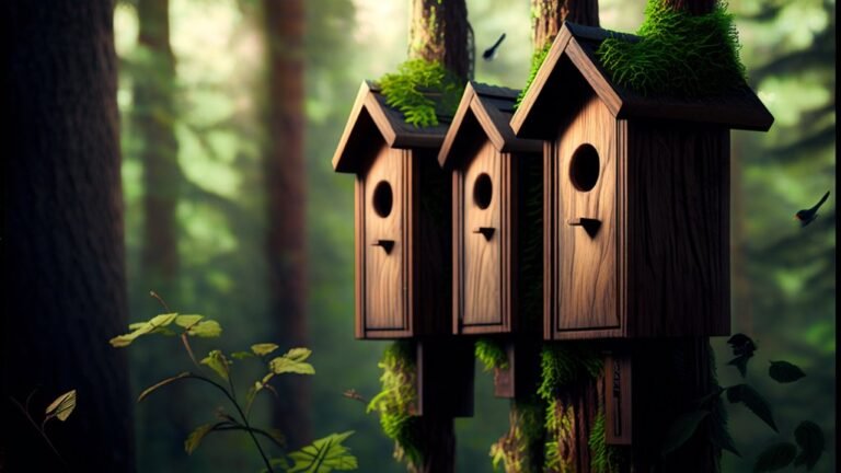 durable treated wood birdhouses