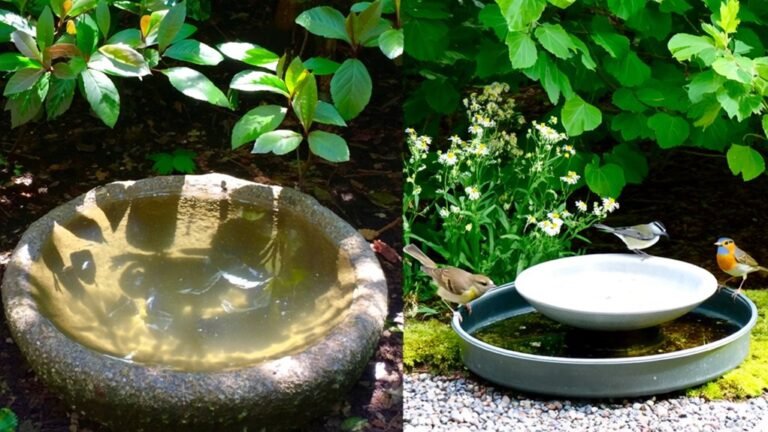 ground level bird bath selection