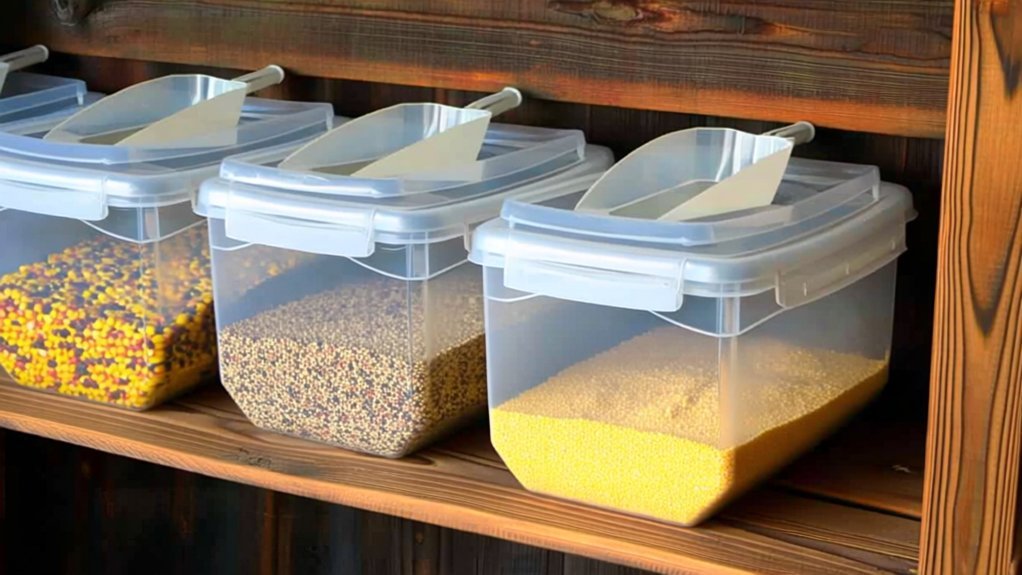 large seed storage bins