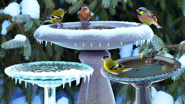 no freeze bird bath options