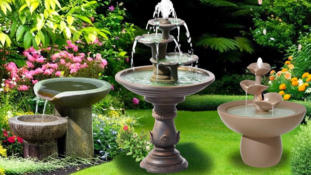 top bird bath fountains