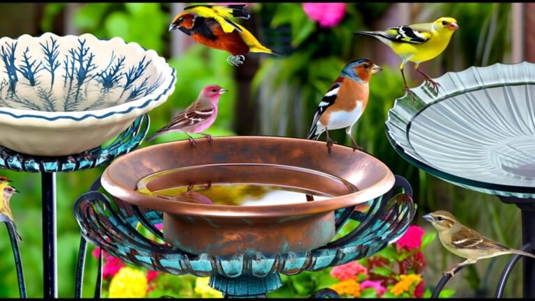 top deck mounted bird baths
