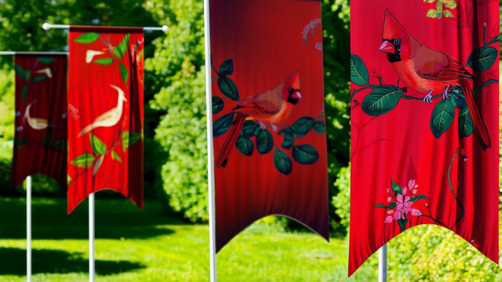 top cardinal garden flags