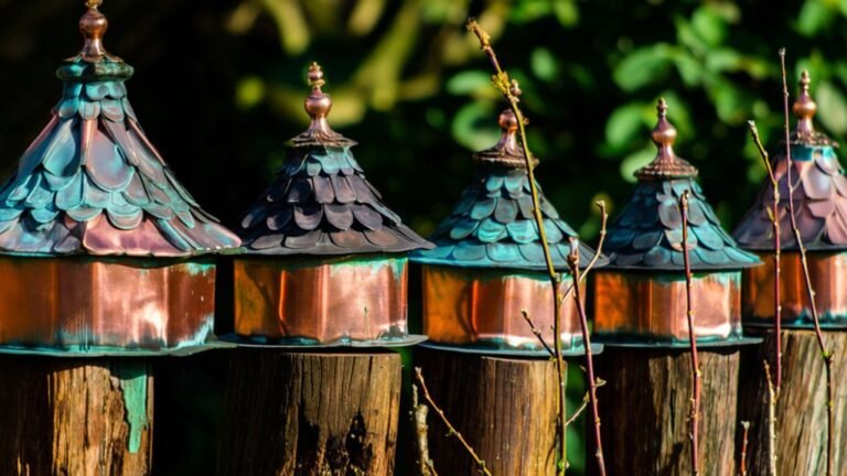 top copper bird houses