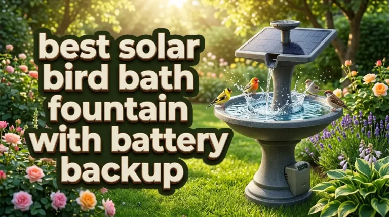 7 Best Solar Bird Bath Fountains with Battery Backup 2026