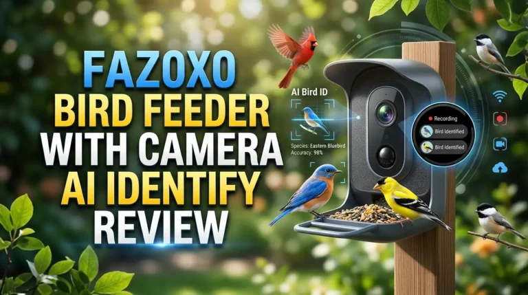 Fazoxo Bird Feeder with Camera AI Identify Review: Worth It?