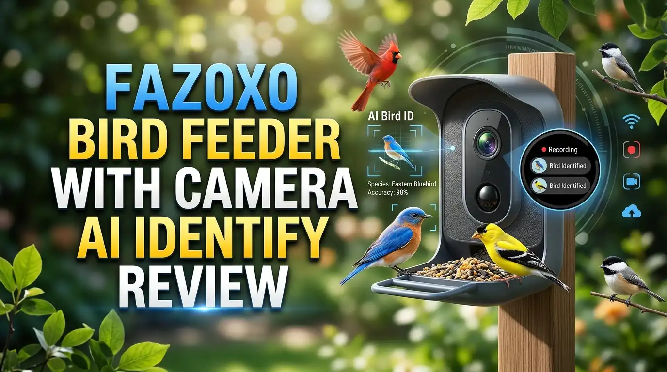 Fazoxo Bird Feeder with Camera AI Identify Review: Worth It?