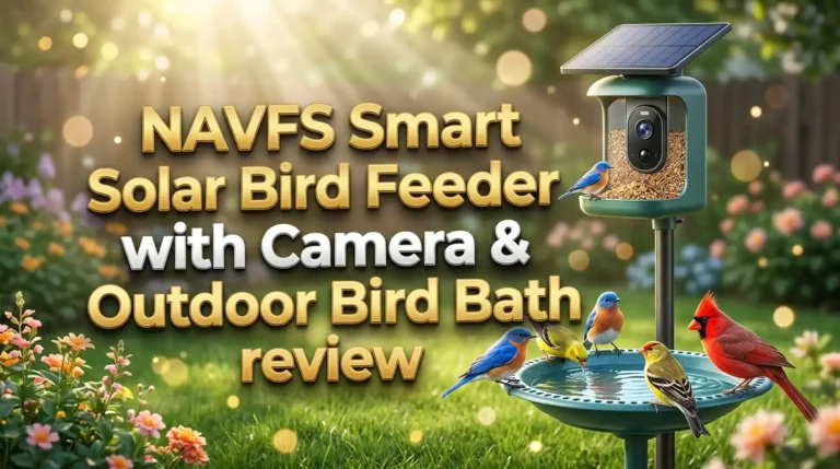 NAVFS Smart Solar Bird Feeder with Camera & Outdoor Bird Bath Review