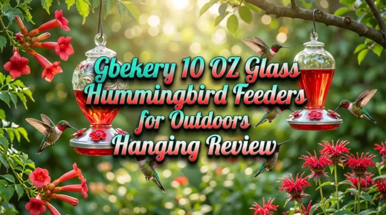 Gbekery 10 OZ Glass Hummingbird Feeders Review 2026