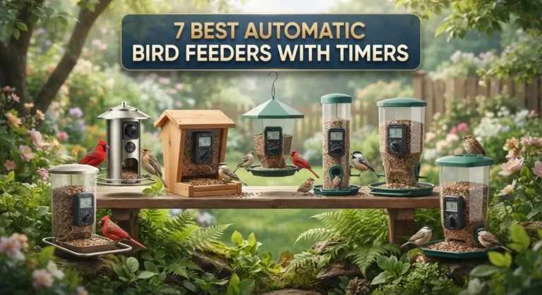 7 Best Automatic Bird Feeders With Timers for Convenient Wildlife Feeding