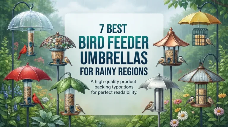 7 Best Bird Feeder Umbrellas for Rainy Regions