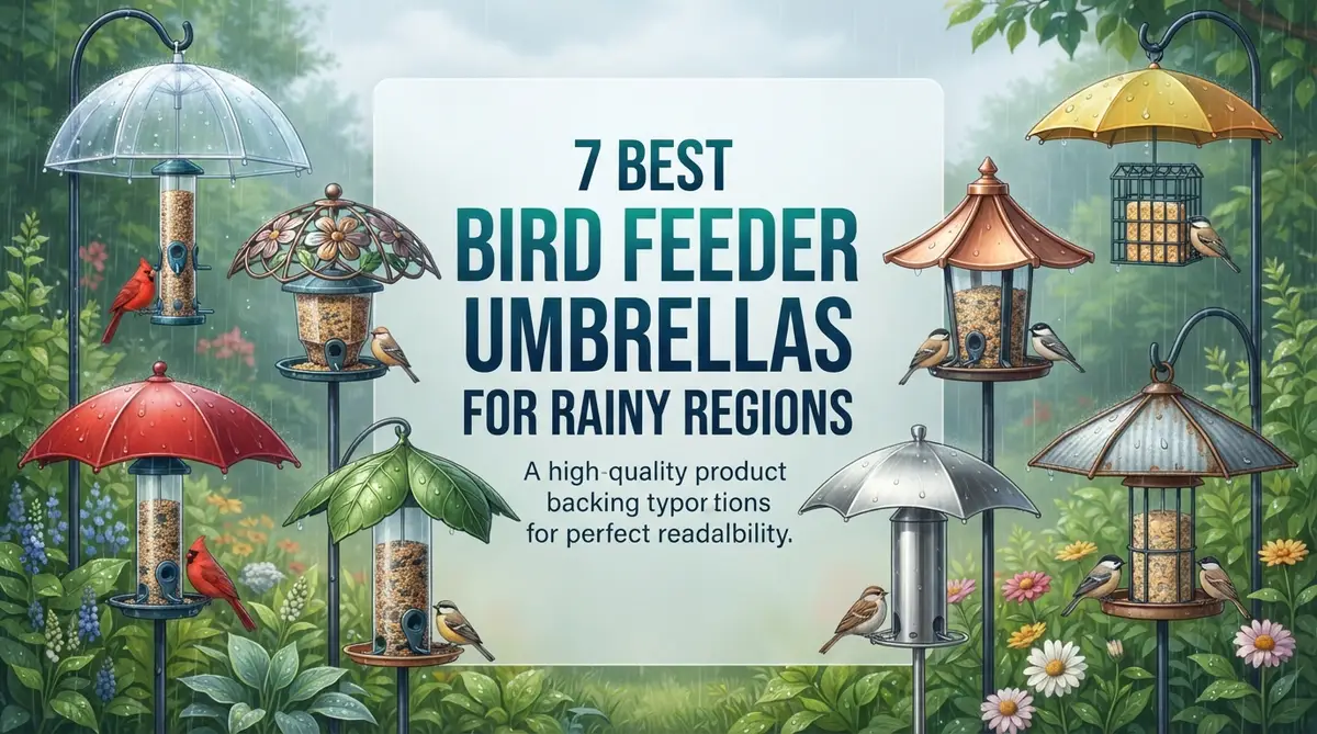 7 Best Bird Feeder Umbrellas for Rainy Regions